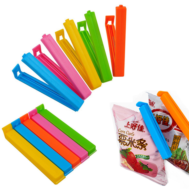 Portable Food Snack Seal Bag Sealing Clips Sealer Plastic Clamp Kitchen