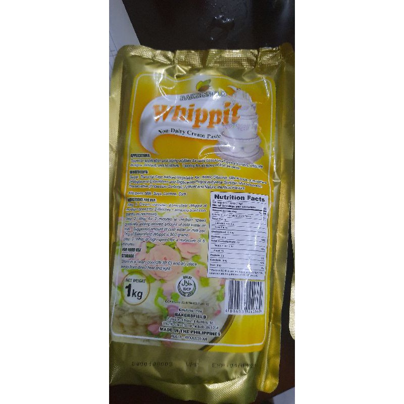 whippit non dairy whipping cream (Long Expiration Date) Price increase