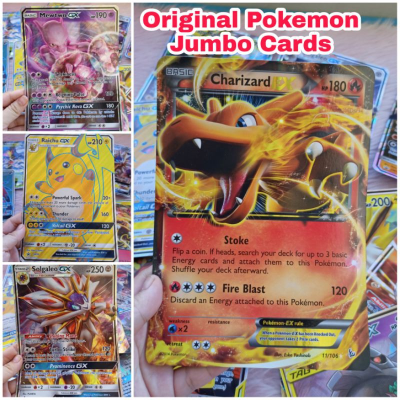 Original Pokemon Jumbo Cards Shopee Philippines