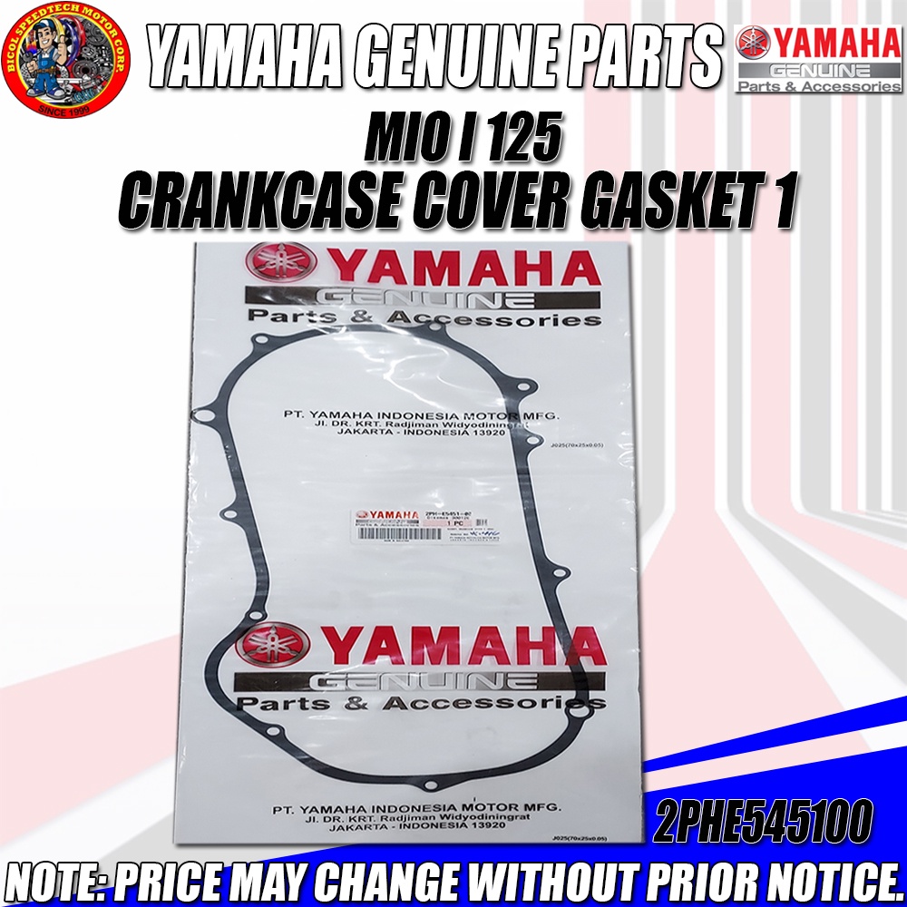 MIO I 125 CRANKCASE COVER GASKET 1 (YGP) (Genuine 2PHE545100