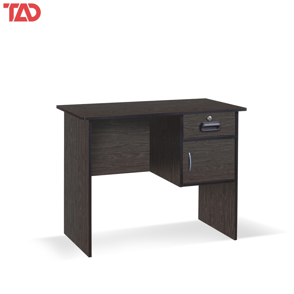 Office Table TAD2028 Desk with 1 drawer and 1 (Charcoal Oak