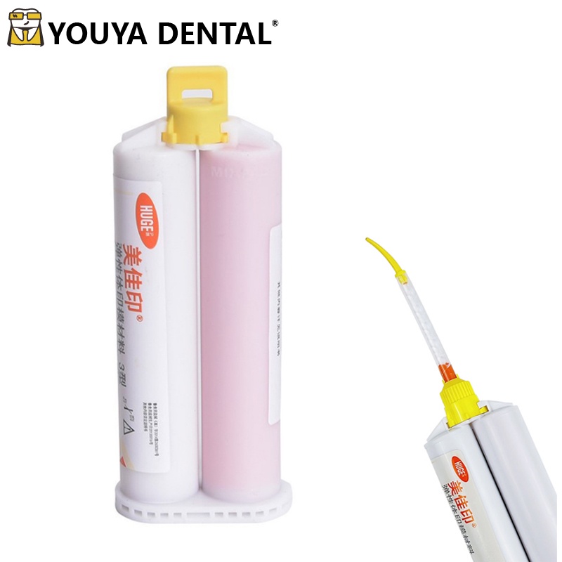 Dental Light Body Impression Material Silicone Elastomeric Type 3 Rubber Kit 50ml Cartridges