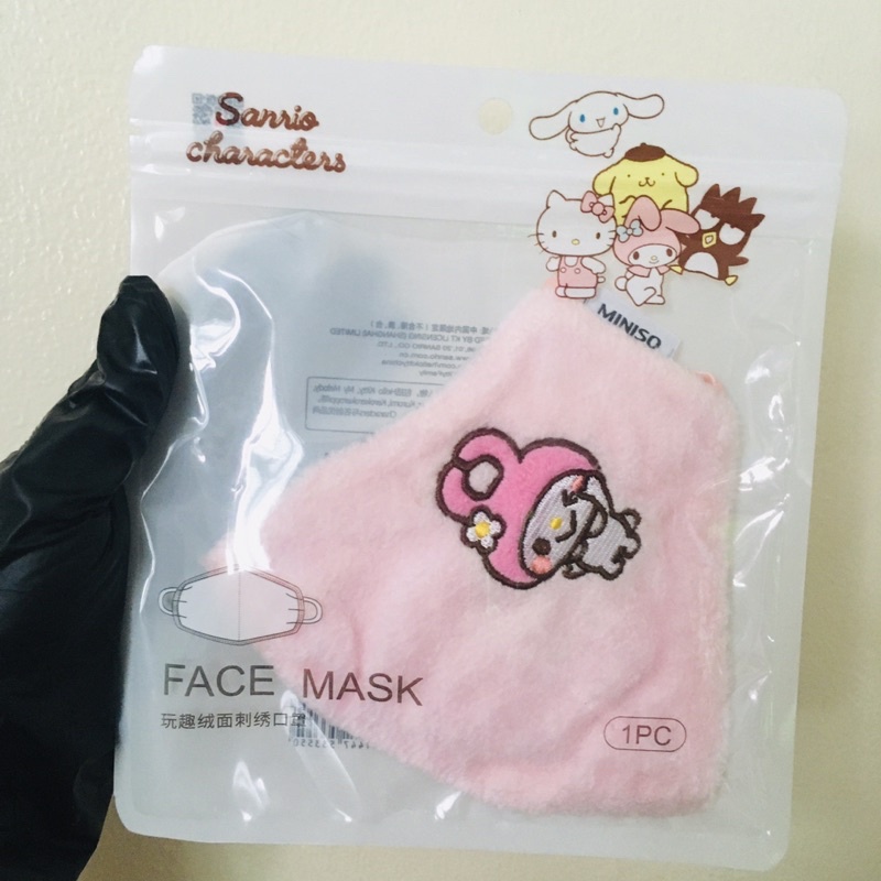 MINISO SANRIO CINNAMOROLL MY MELODY BADTZMARU GUDETAMA REUSABLE FACE