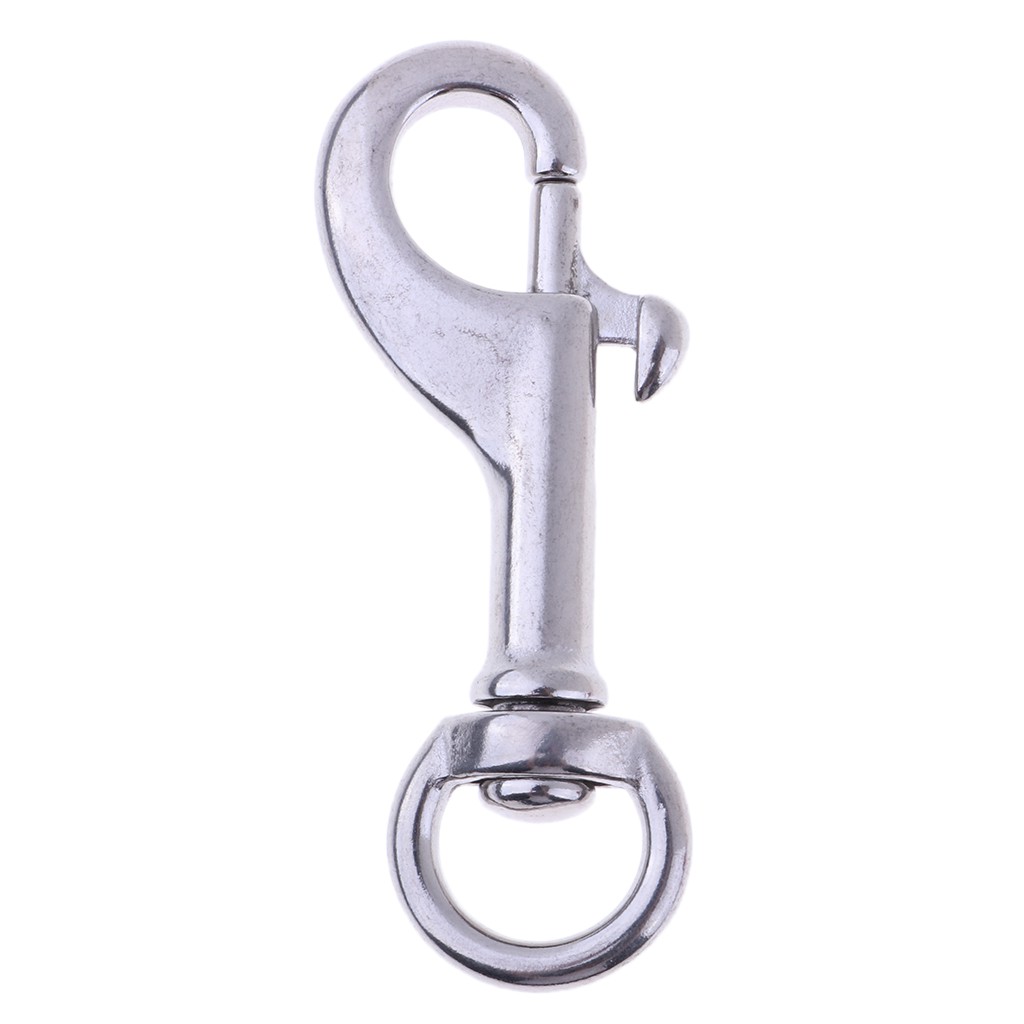 Stainless Steel Round Eye Swivel Bolt Snap Hook Dog Chain Clip 68mm