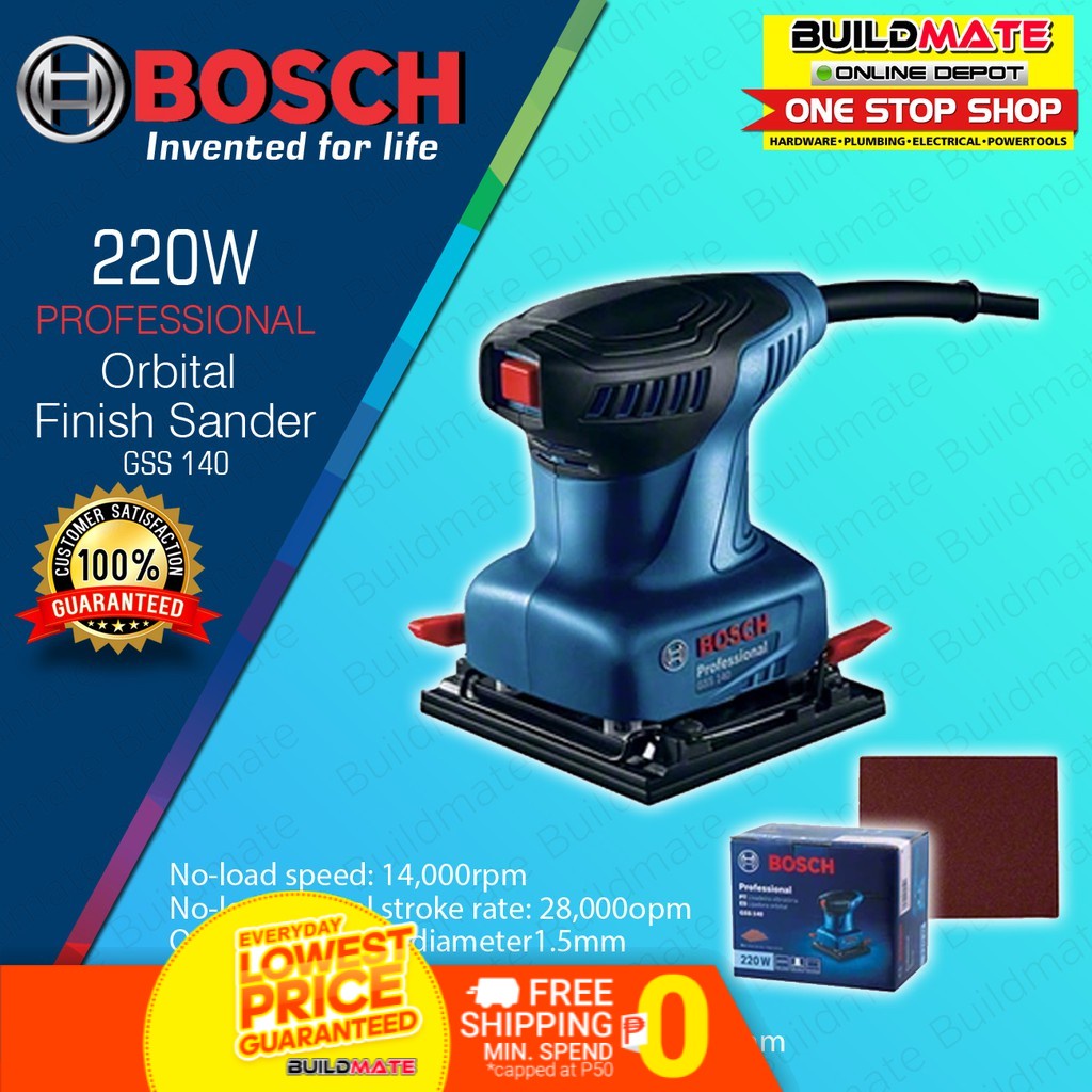 BOSCH Professional Orbital Finish Sander 220W GSS 140 COC •100