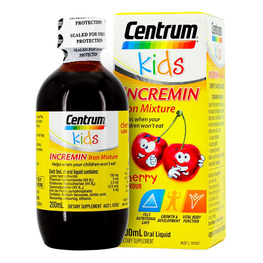 Centrum Kids Incremin Iron Mixture Cherry Flavour 200ml Shopee Philippines