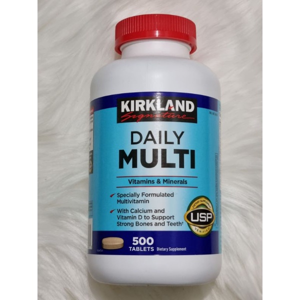 KIRKLAND DAILY MULTI VITAMINS & MINERALS 500 Tablets (US MADE) Shopee