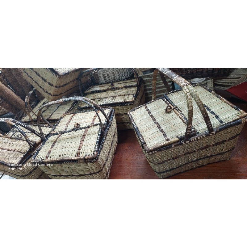 Nito Picnic Baskets Handwoven Shopee Philippines