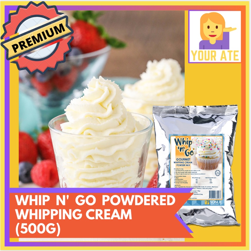 Whip N' Go Gourmet Whipping Cream Powdered Mix (500g) Shopee Philippines