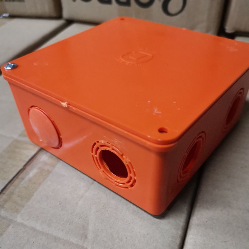 Pvc orange Square Junction box 5x5 Shopee Philippines