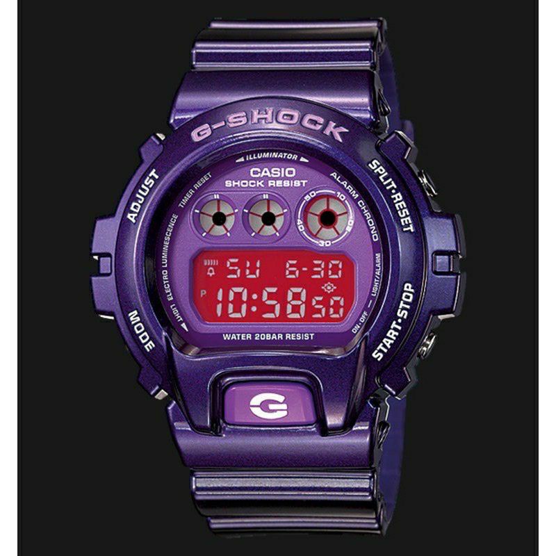 G SHOCK PREMIUM DW6900 ( CC6 PURPLE ) Digital Watch Unisex Jam Gshock