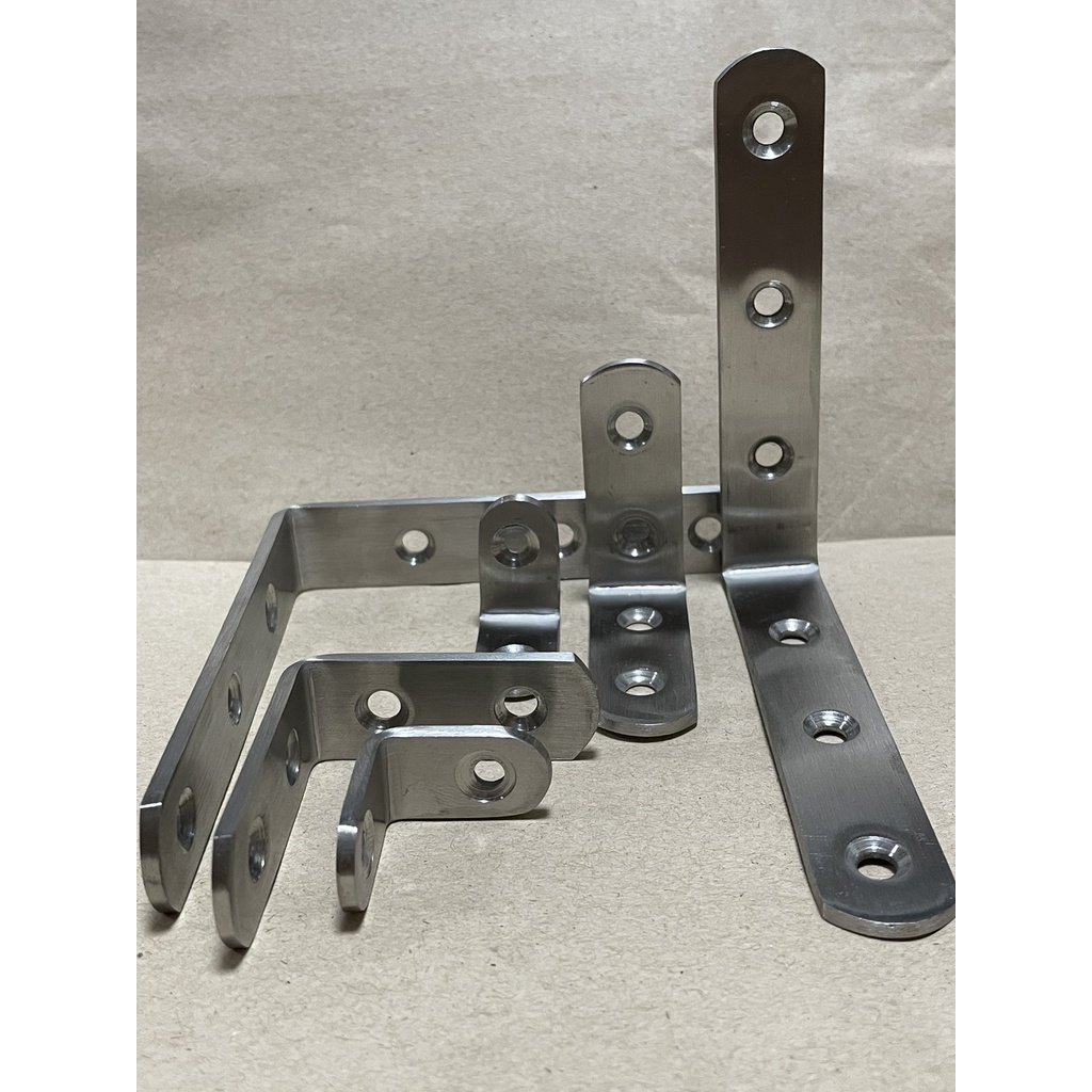 L shaped Stainless Steel Bracket (makapal) Shopee Philippines
