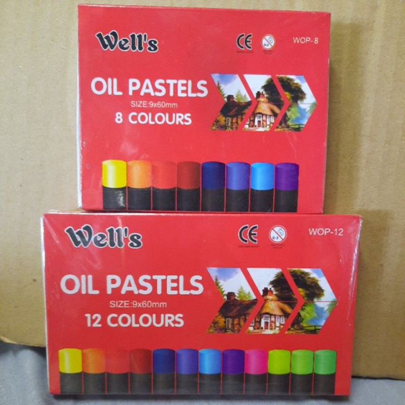 Wells oil Pastel (8, 12, & 16 colours) Shopee Philippines