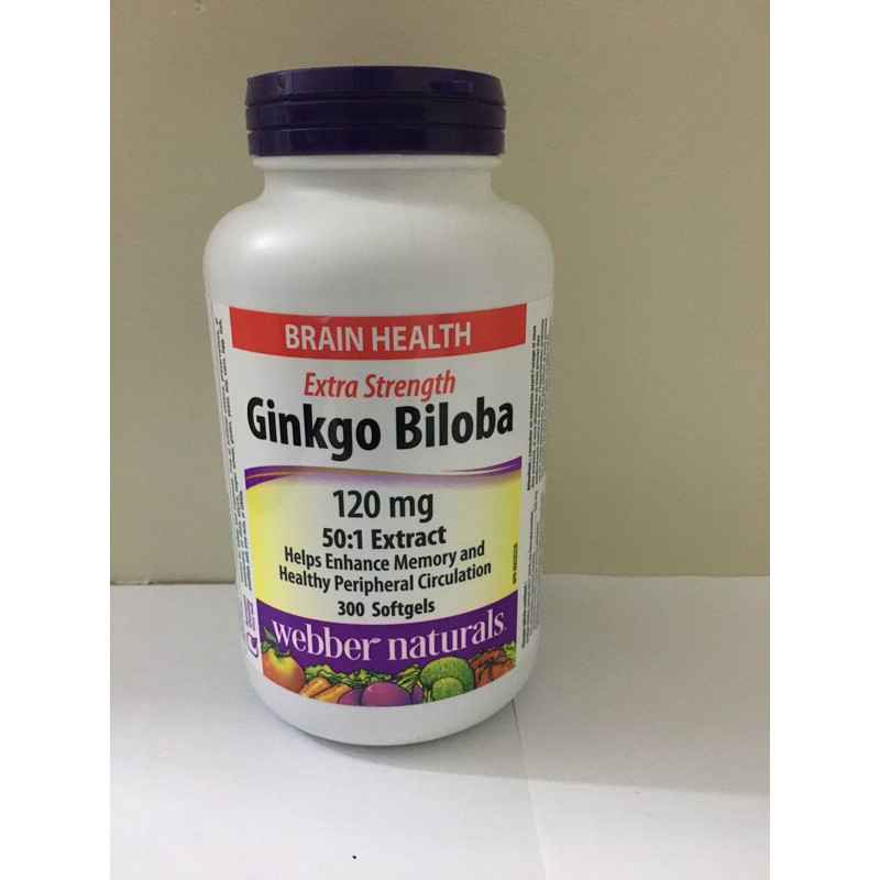 Gingko Biloba 120 mg 501 extract 300 Softgels Shopee Philippines