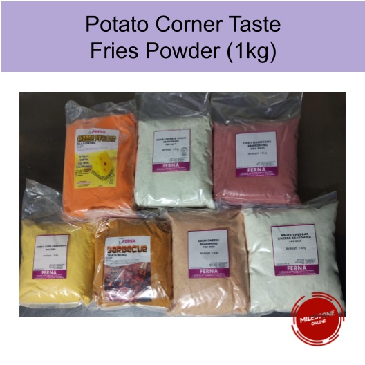 1 KG Potato Corner Taste Fries Powder Barbeque Sour Cream Cheese Chili