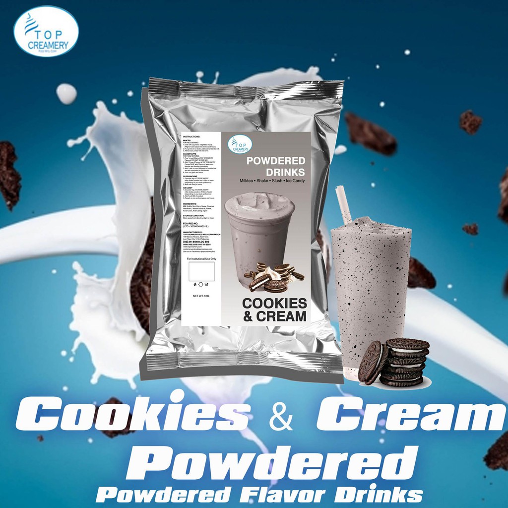 Top Creamery Food Mfg. Corp™ Cookies & Cream Powdered Flavor Drink