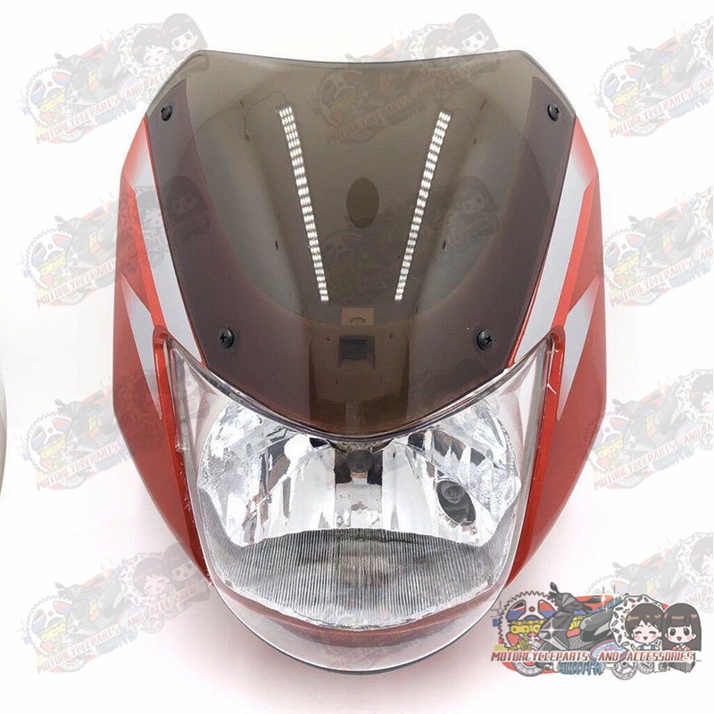 LJ Motorcycle headlight assembly with cowling ct100/bajaj(assy