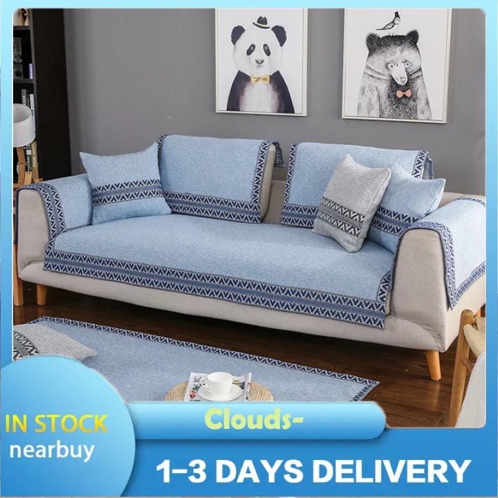 Sofa Covers for Living Room Cotton Weaving Couch Cover Modern