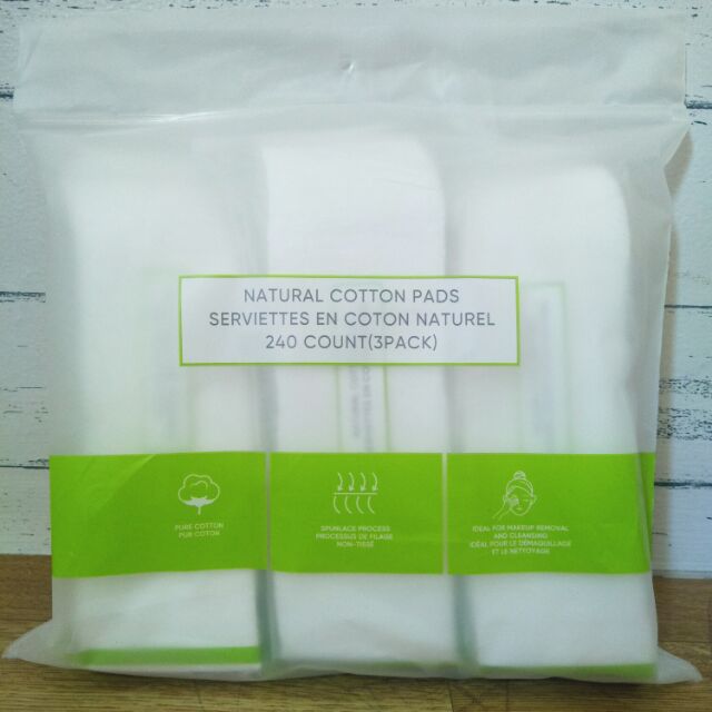 MINISO Natural Cotton Pads (240 Counts) Shopee Philippines