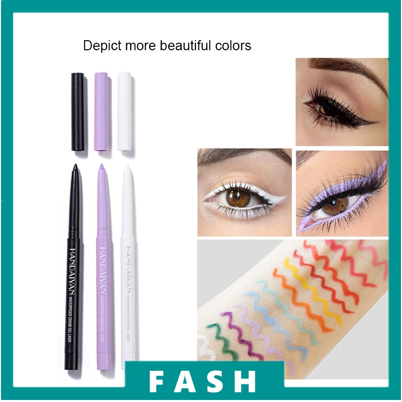 COD White Eyeliner Pencil Colored Eyeliner Neon Colored Eyepencil Matte