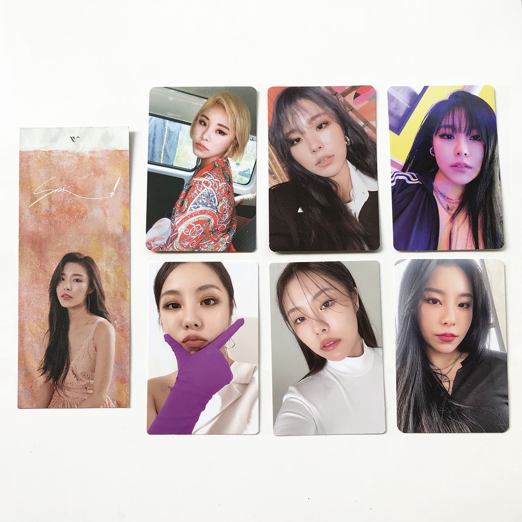 mamamoo wheein album photocards — soar yellow flower reality in