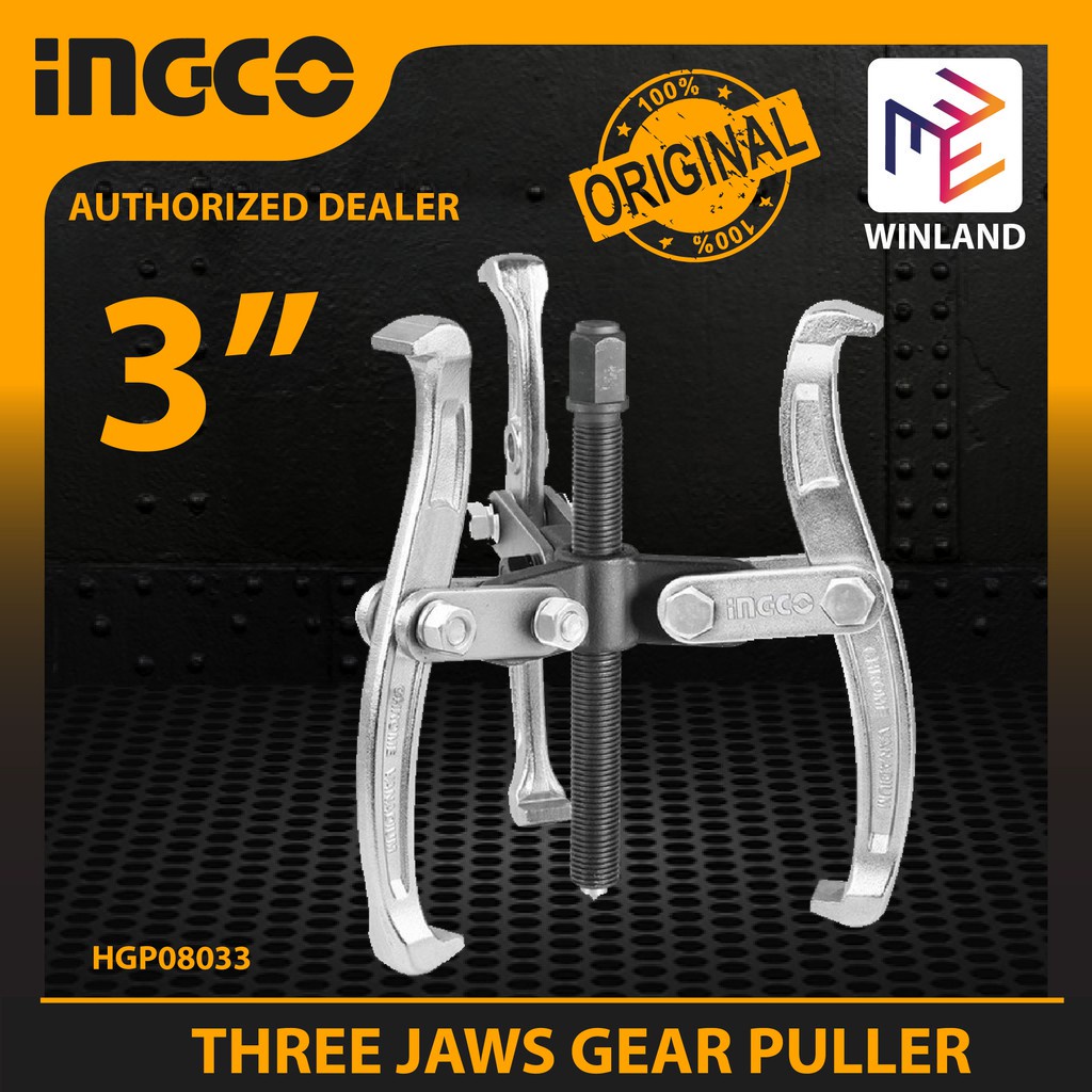 INGCO Original 3" Three Jaws Gear Puller Remover Jaw Bearing Universal