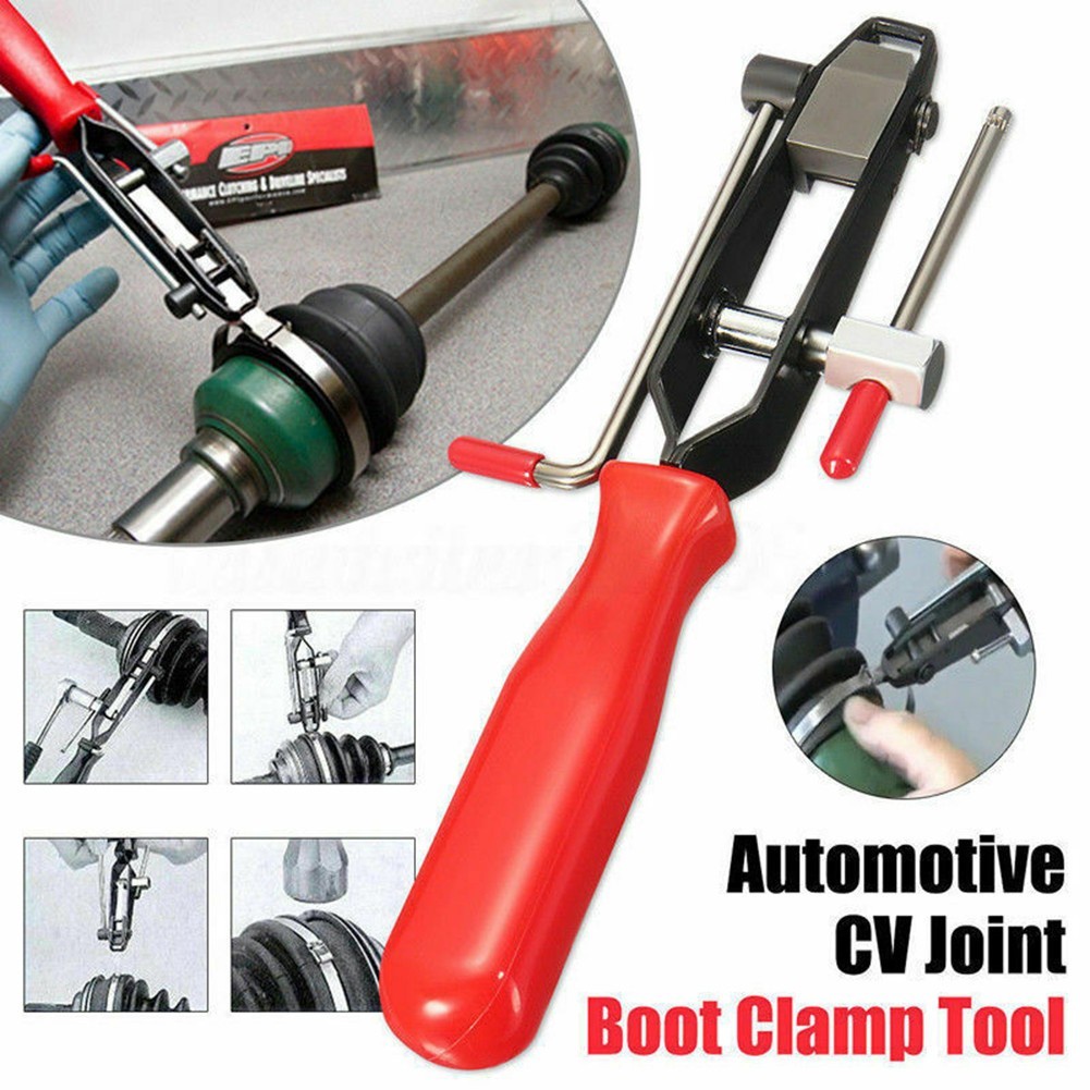 Drive Shaft Axle CV Joint Boot Clamp Crimping Plier Auto Banding Tool