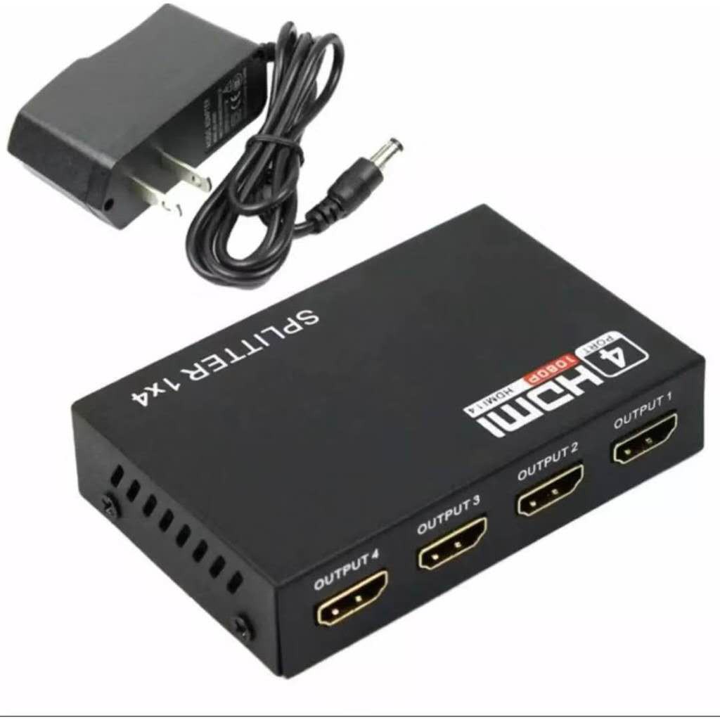 TKK HDMI Splitter 1 in 4 out ports With Power Supply