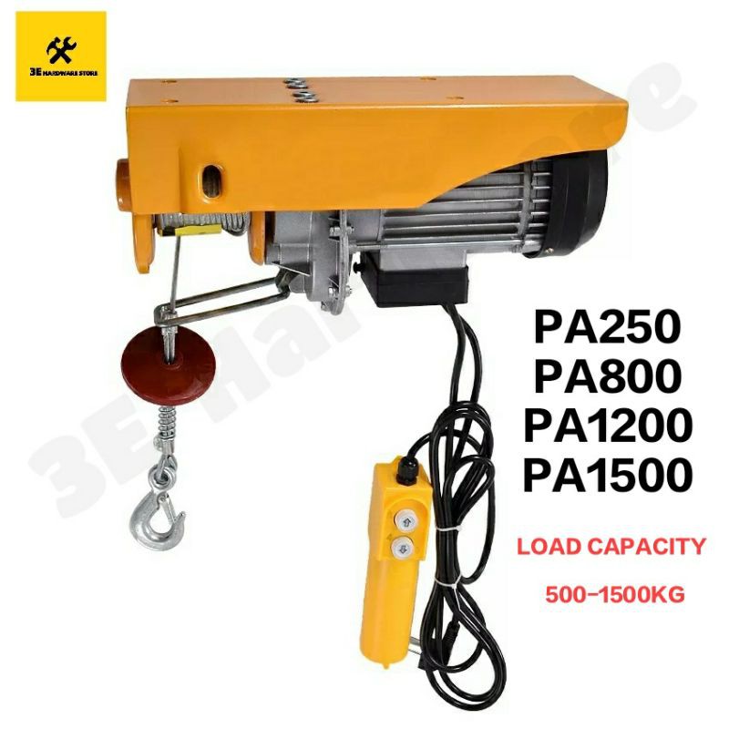 2501500 kg Heavy Duty Industrial Electric Hoist for Lifting PA250/800