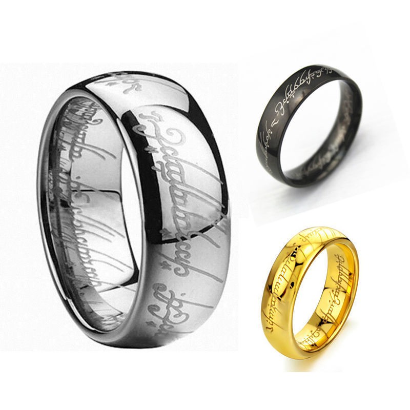 8mm Lord of the Rings The One Ring Lotr Stainless Steel Fashion Mens