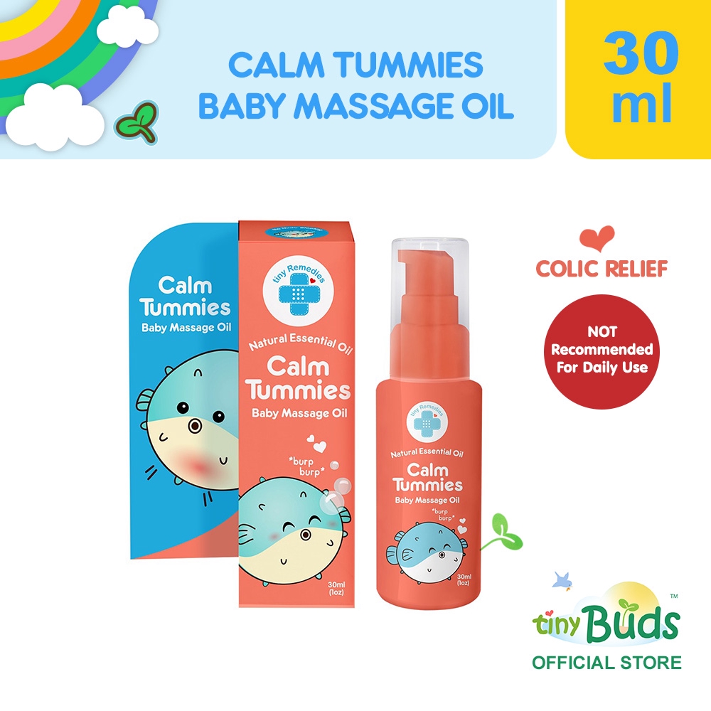 Tiny Remedies Calm Tummies Anti Colic Massage Oil (30ml) Shopee