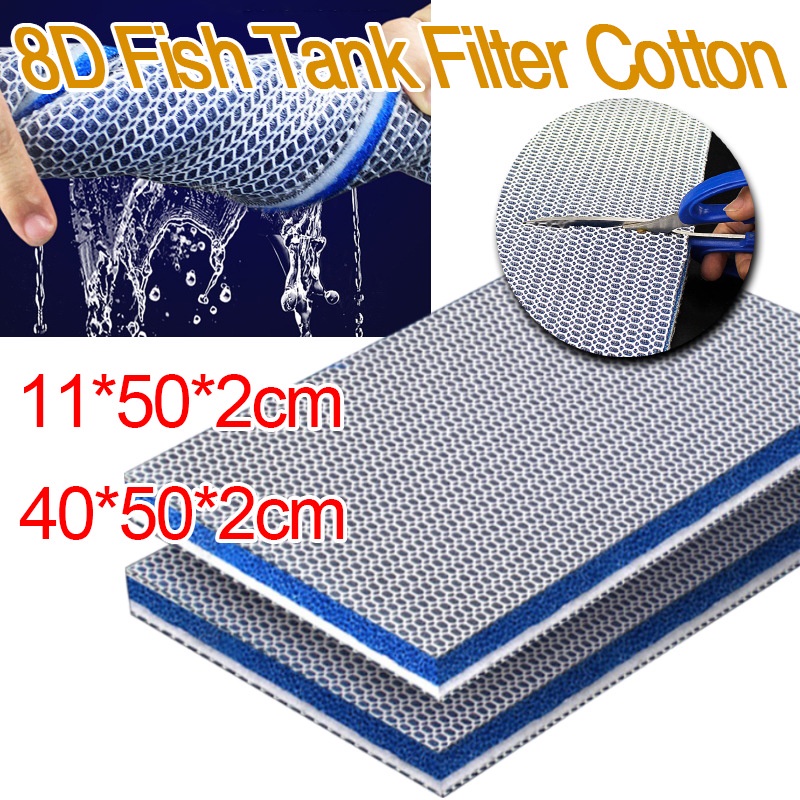 [Spot]8D Fish Tank Filter Cotton, , Highdensity Aquarium Filter Sponge