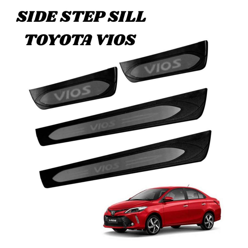 CPAO TOYOTA VIOS CAR DOOR ENTRY GUARDS PROTECTOR SIDE STEP SILL WITH