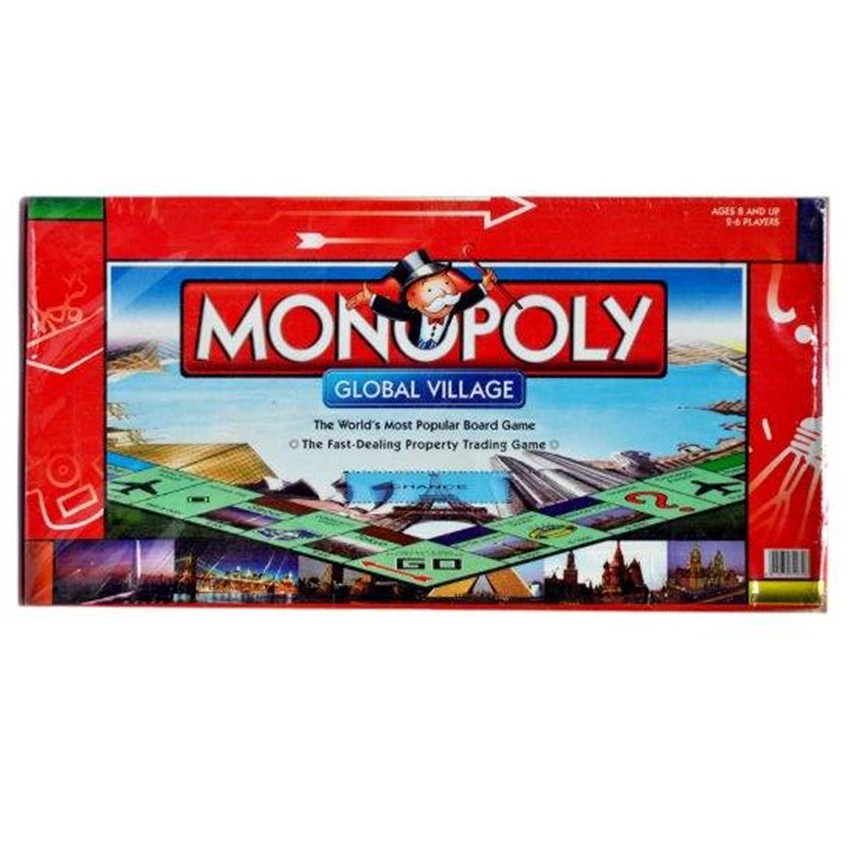 FAMILY GAME MONOPOLY GLOBAL VILLAGE BOARD GROUP/FAMILY GAMES FOR FUN