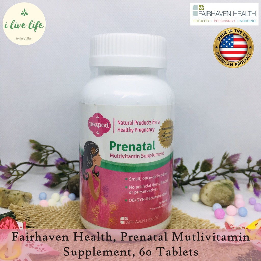 Peapod, Prenatal Multivitamin Supplement 60 Tablets Fairhaven Health