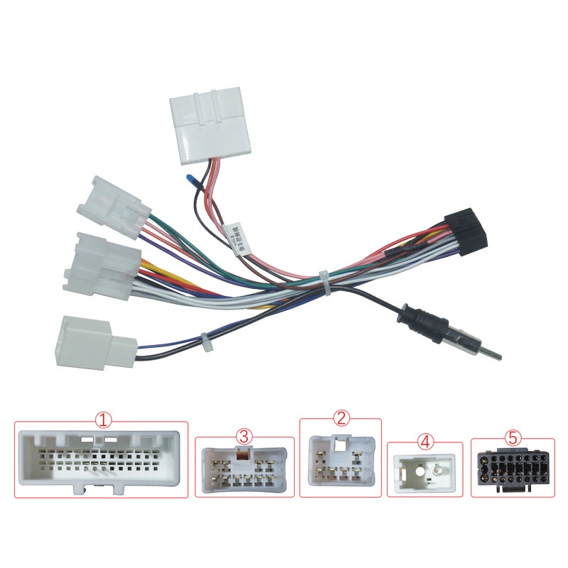 16Pin Car Head Unit Wire Harness Adapter For Toyota OEM Car Radio