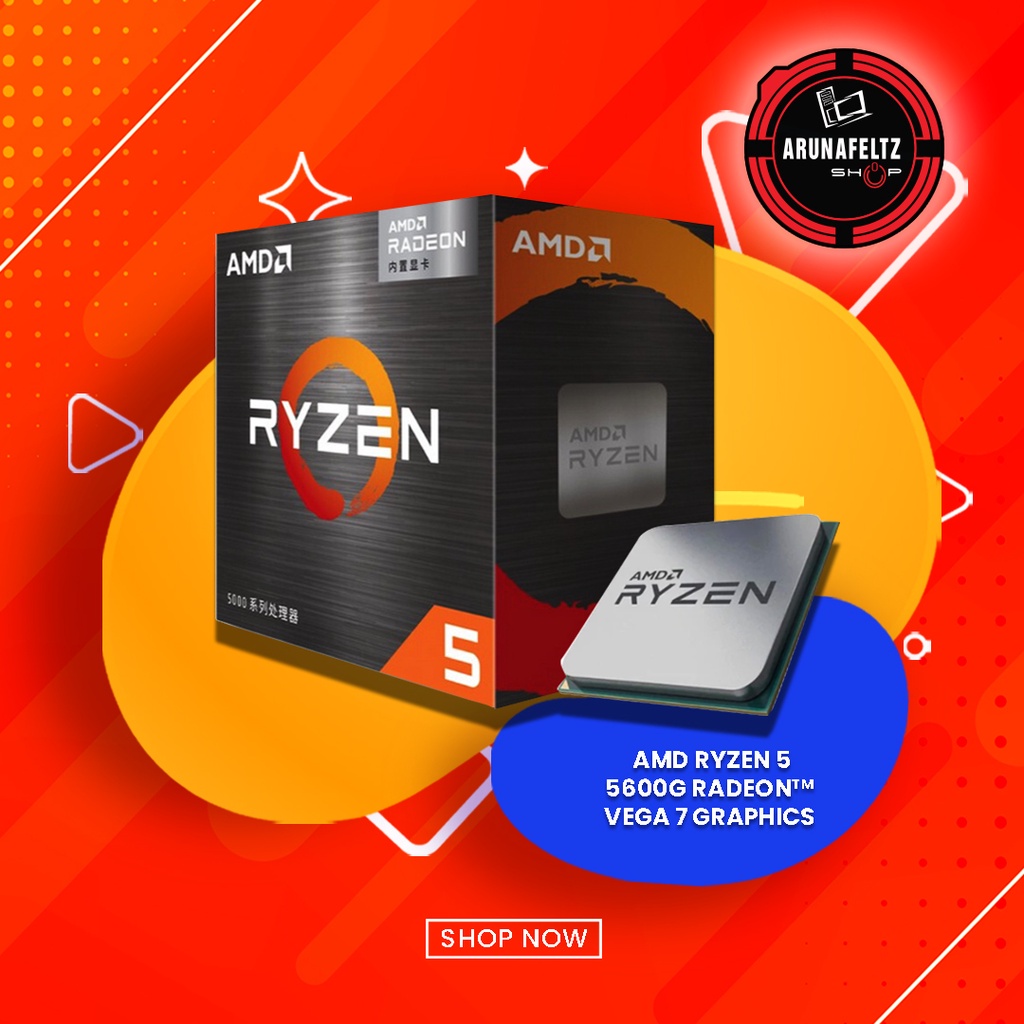 AMD RYZEN 5 5600G Radeon Vega 7 Graphics BOXED TYPE Shopee Philippines