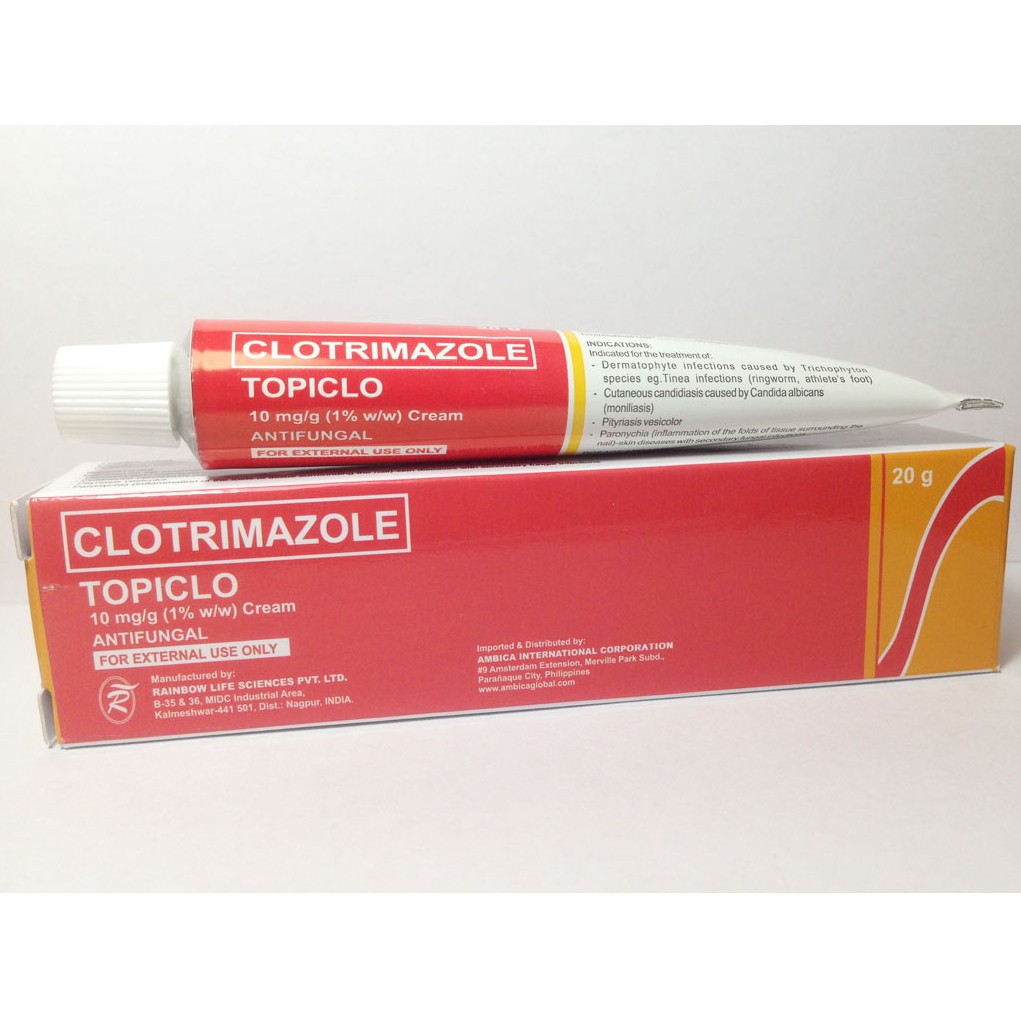 Clotrimazole Antifungal Topical Cream 10mg/g ( 1 w/w ) Shopee Philippines