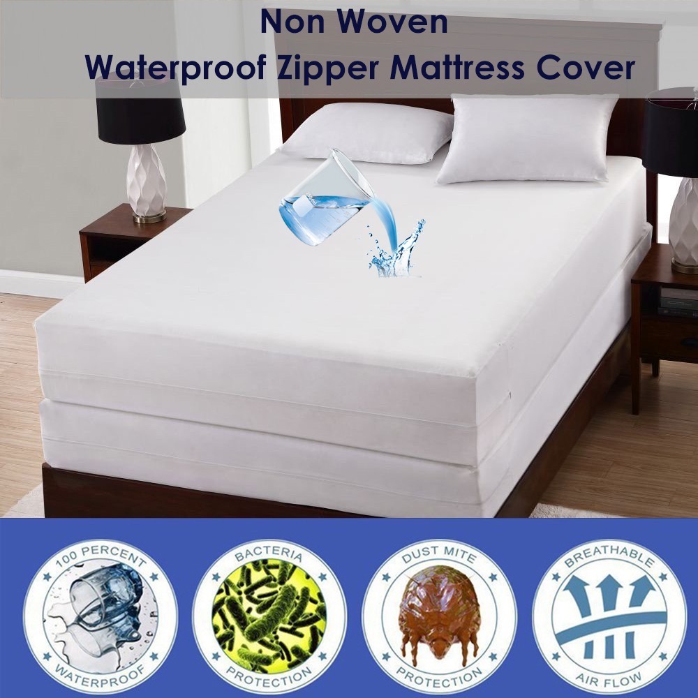 【Hot Sale】Non Woven Zipper Mattress Protector Bedbug Proof Waterproof
