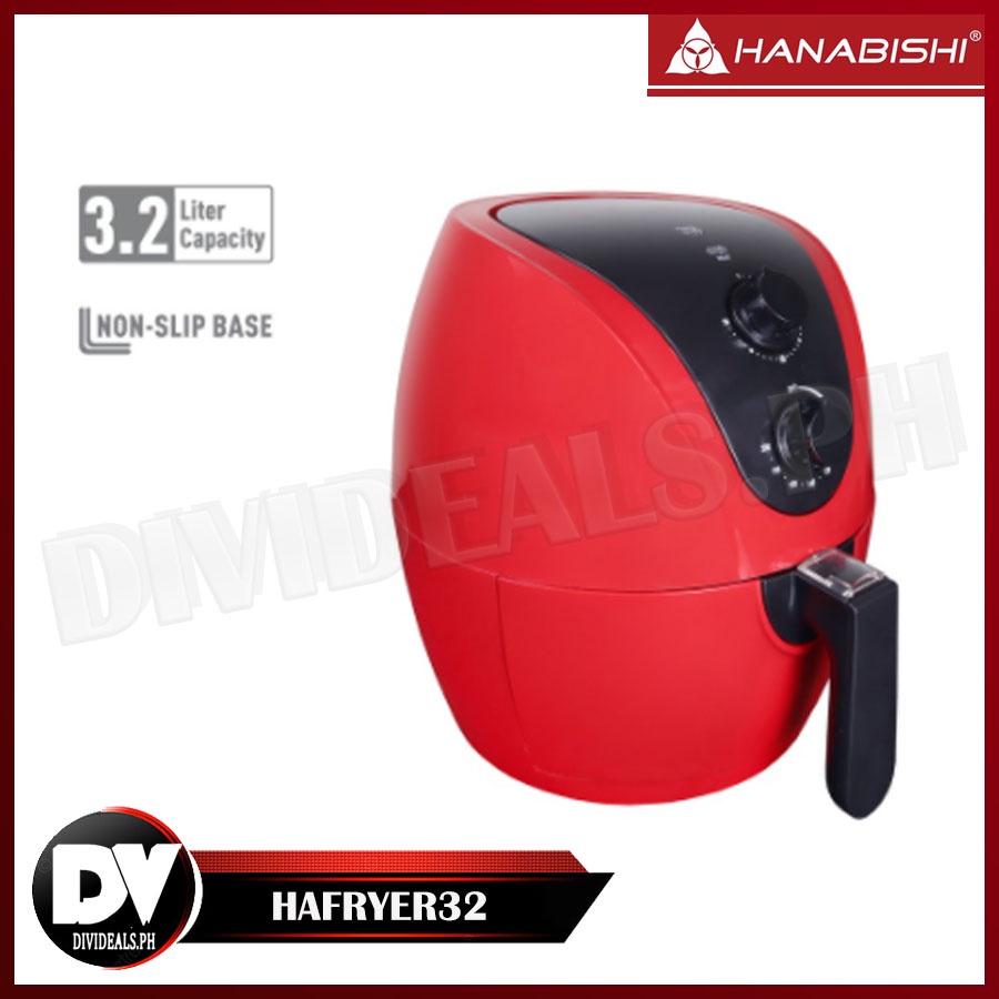 Hanabishi Air Fryer HAFRYER32 3.2 Liters, Rapid Hot Air Technology Non