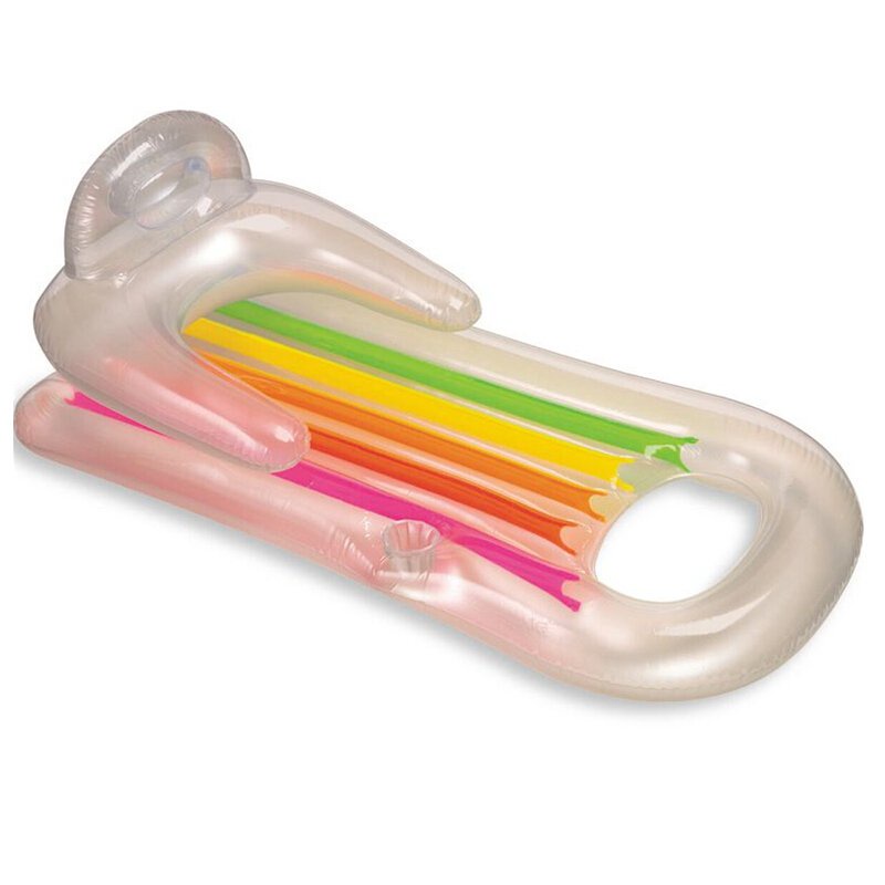 INTEX 58802 Inflatable Armrest Backrest Float Recliner Water Leisure