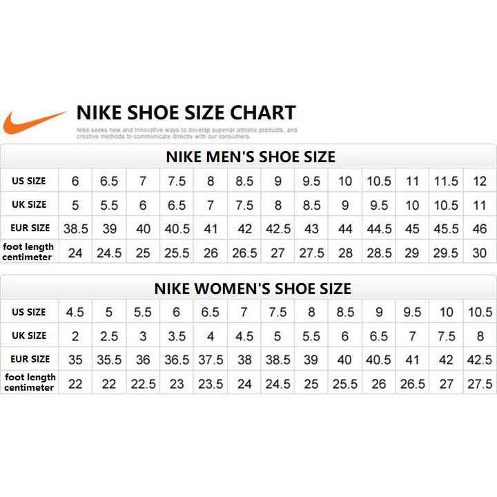 Jordan Shoes Size Chart Soleracks vlr.eng.br