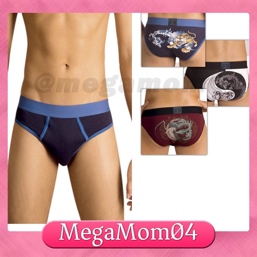 NATASHA MENS BRIEF 3 IN 1 SET BULLSEYE mens underwear set apparel