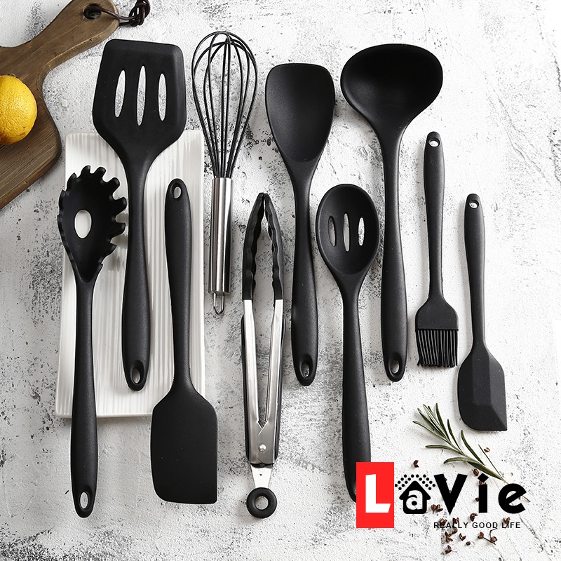 Kaisa Villa Silicone Kitchen Utensils Set 10pcs Kitchenwares Kitchen