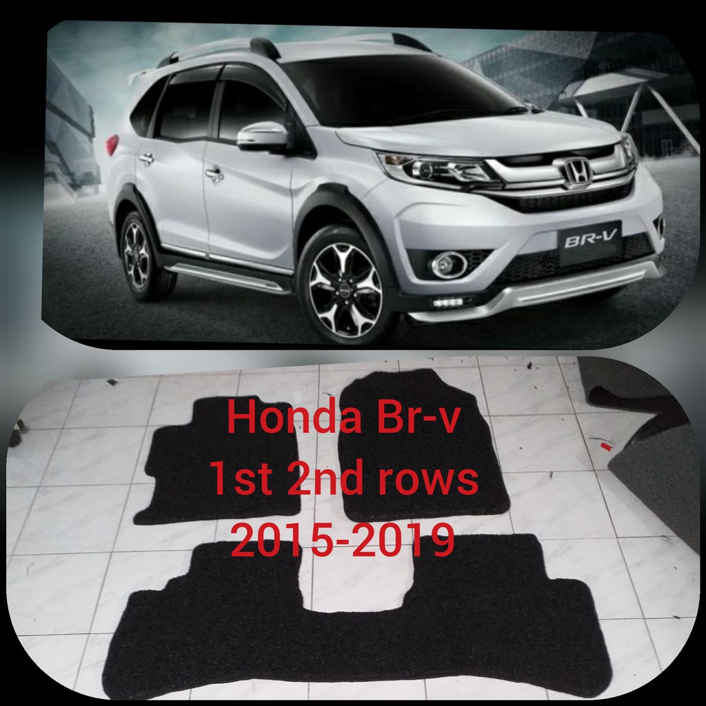 Honda BRV 20152019 nomad rubber car mat 1st and 2nd rows no piping
