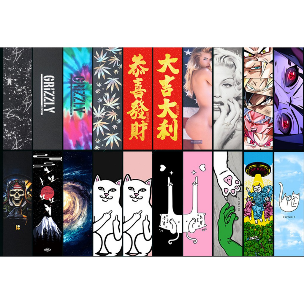 33*9INCH GRIPTAPE SANDPAPER skateboard bear air hole GRIPTAPE electric