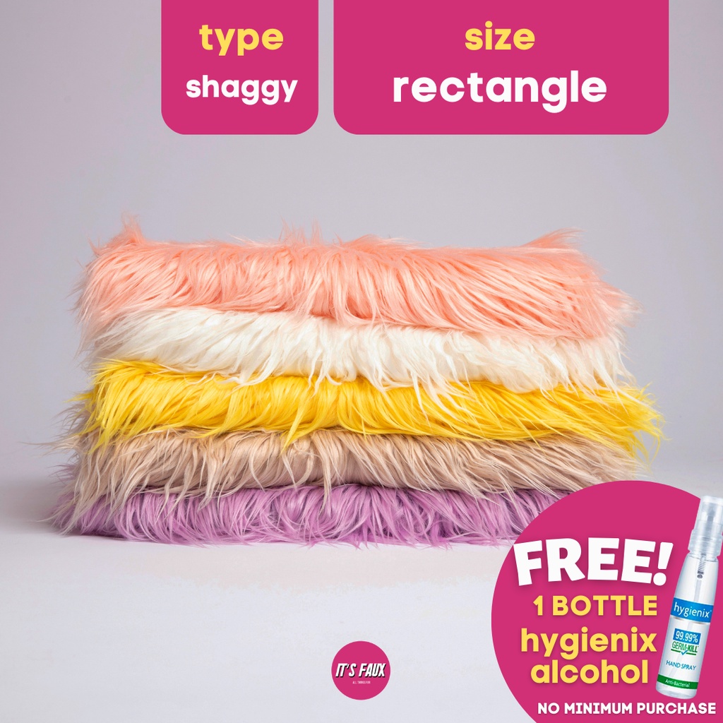 SHAGGY Faux Fur Long Fur Table Cover Topper Dresser It's Faux PH