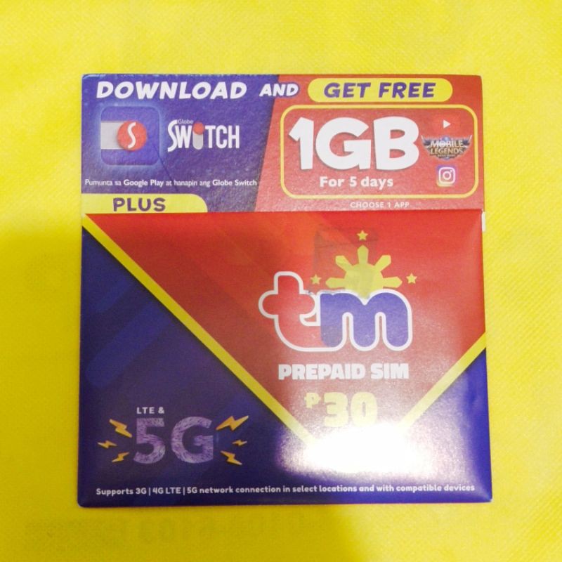 TM 5G Vanity Sim Card Special Number Shopee Philippines