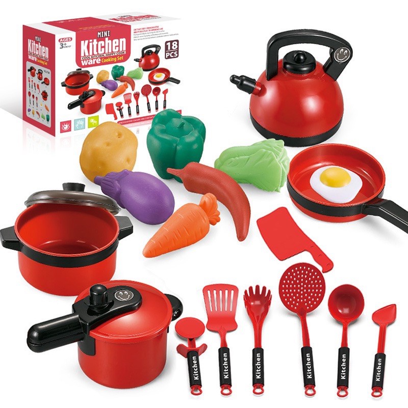 18pcs Plastic kitchen Cooking toy Set toys for kids Shopee Philippines