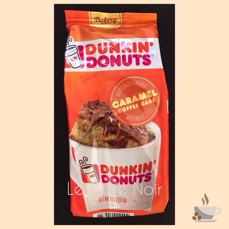 Dunkin Donuts Caramel Coffee Cake Flavored Ground Coffee BEST